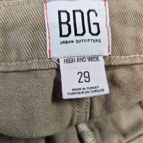 BDG Womens 29 Tan High and Wide Jeans - Picture 15 of 16